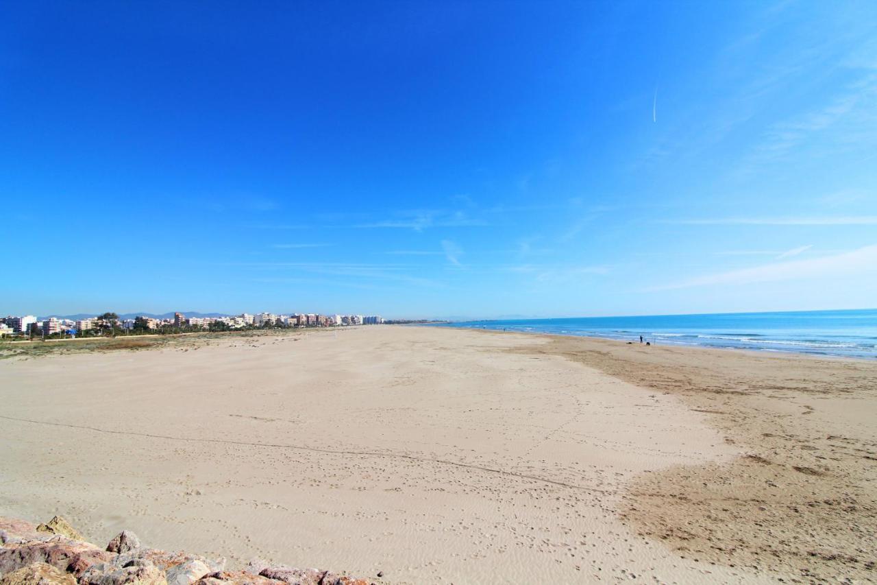 Global Properties, Apartamento En Primera Linea, Playa Puerto De Sagunto Luaran gambar